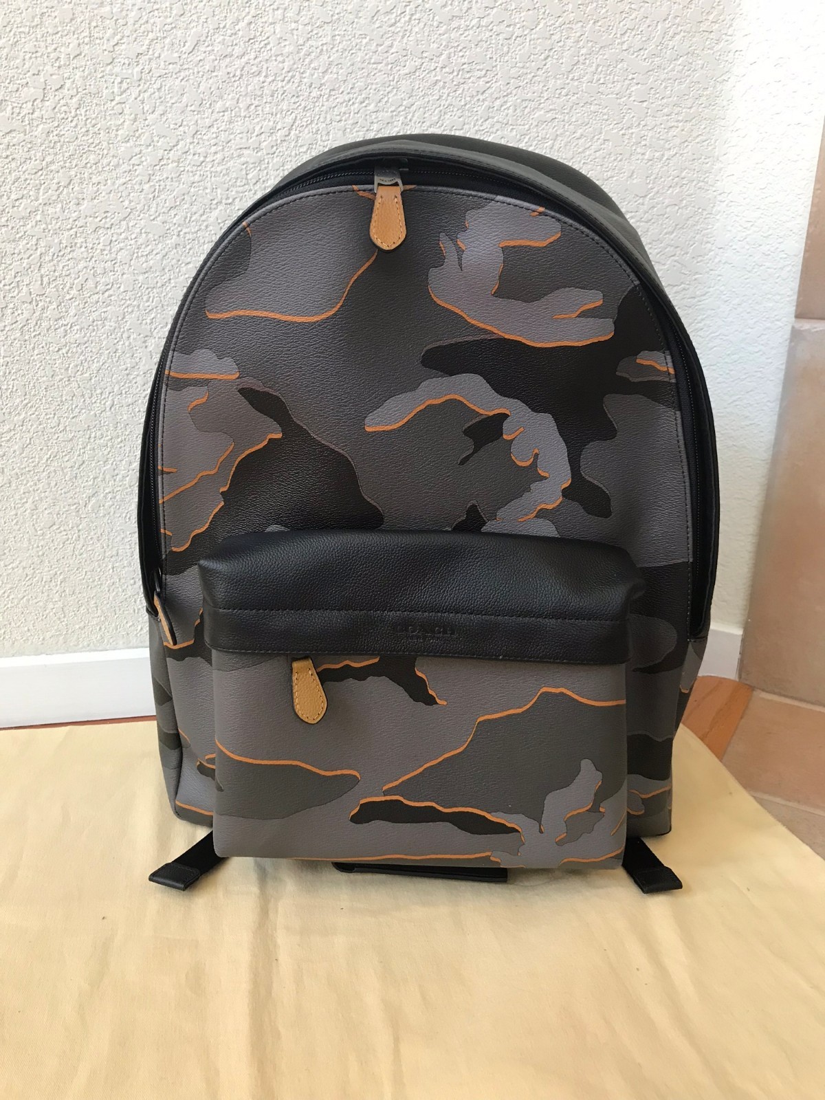 MOVING SALE NWT Coach Charles Backpack with Camo Print F31557 RETAIL $550