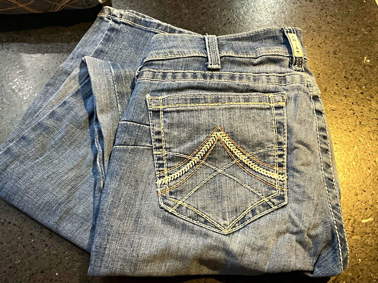 Ariat Real Denim Women’s Bootcut Jeans Blue Medium Wash Stretch Size 30L
