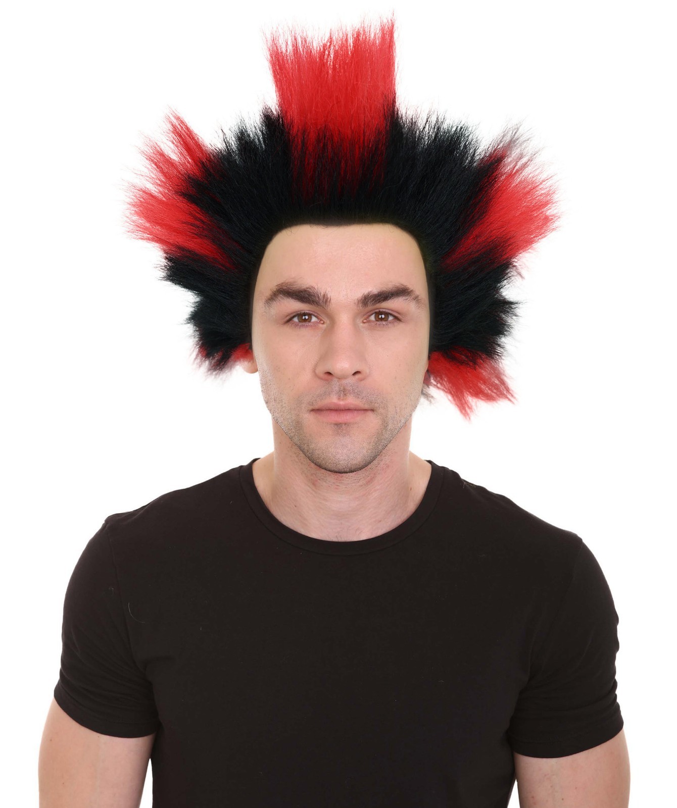 Men\'s Lost Leader Multicolor Straight Spike Wig | Wild Synthetic Costume Hair