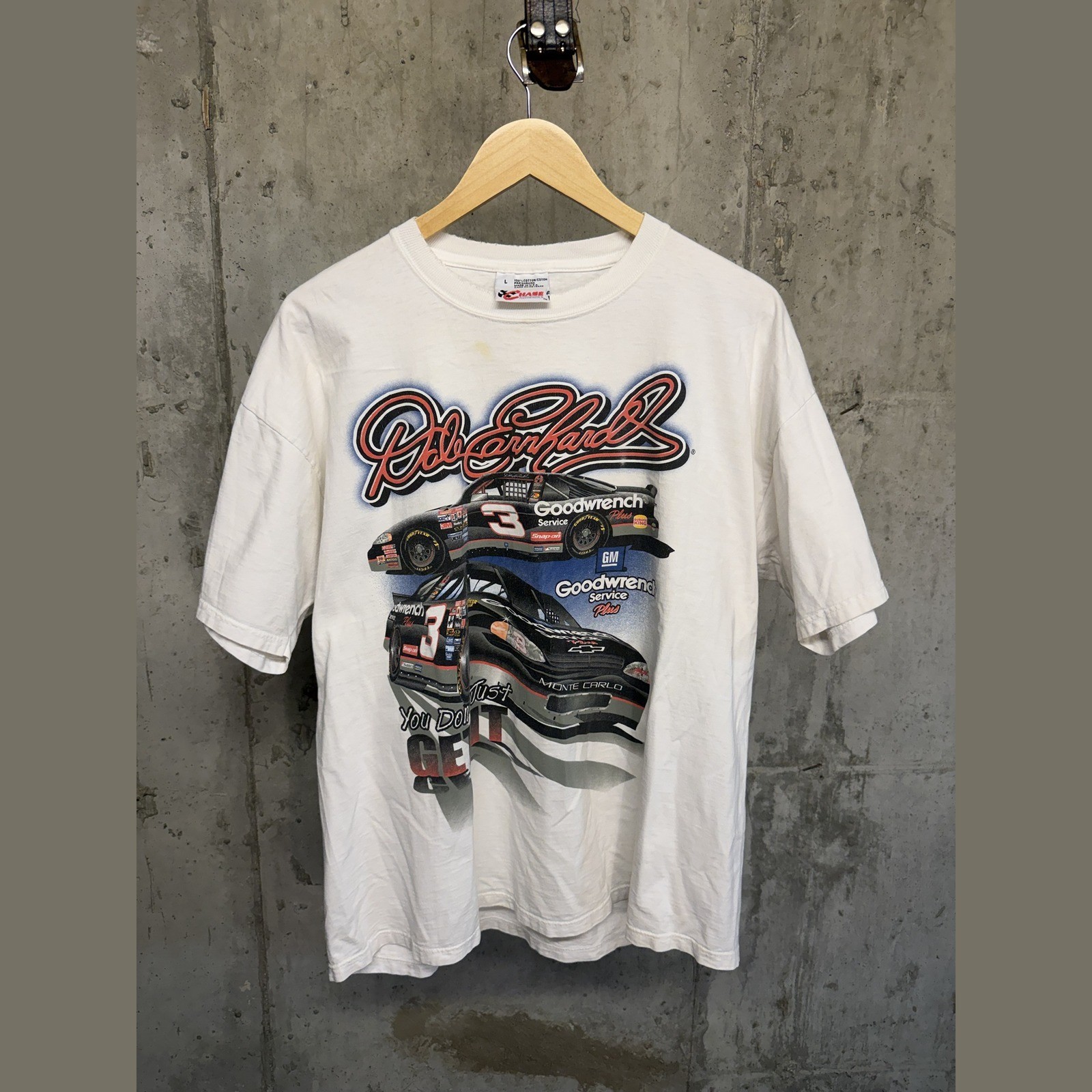 Vintage Dale Earnhardt #3 Goodwrench Chase Authentics NASCAR Tee L