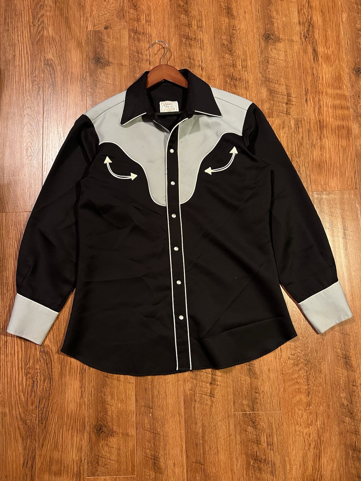 Vintage 1970’s H Bar C Smile Pocket Western Pearl Snap Shirt 