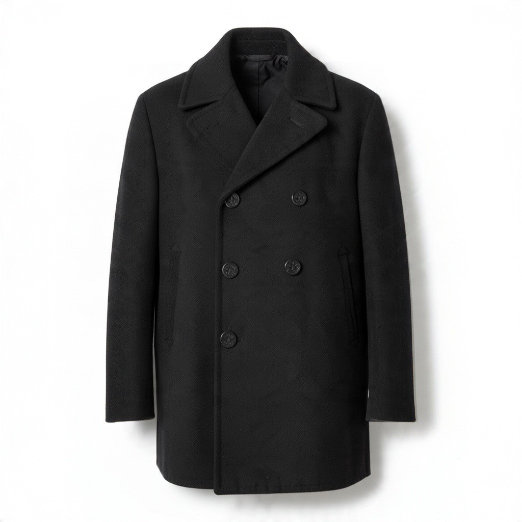 Vintage 1978 US Military Navy Men\'s Wool Peacoat Jacket 42R DLA100 VI-MIL Inc.