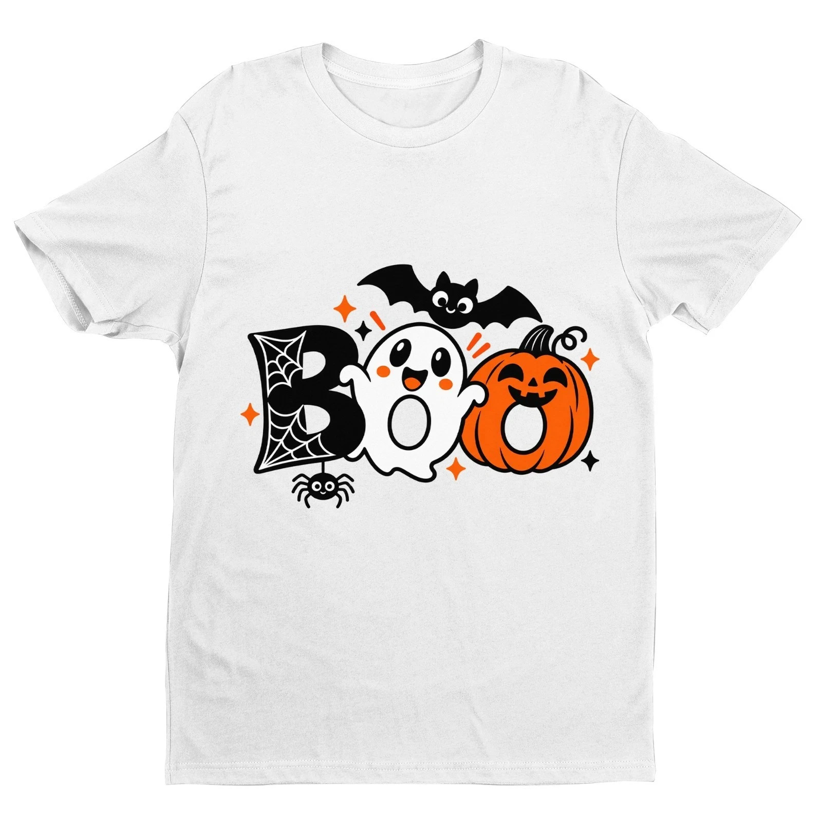 Boo Ghost Pumpkin Halloween T-Shirt Cute Matching Family Spooky Season Tee