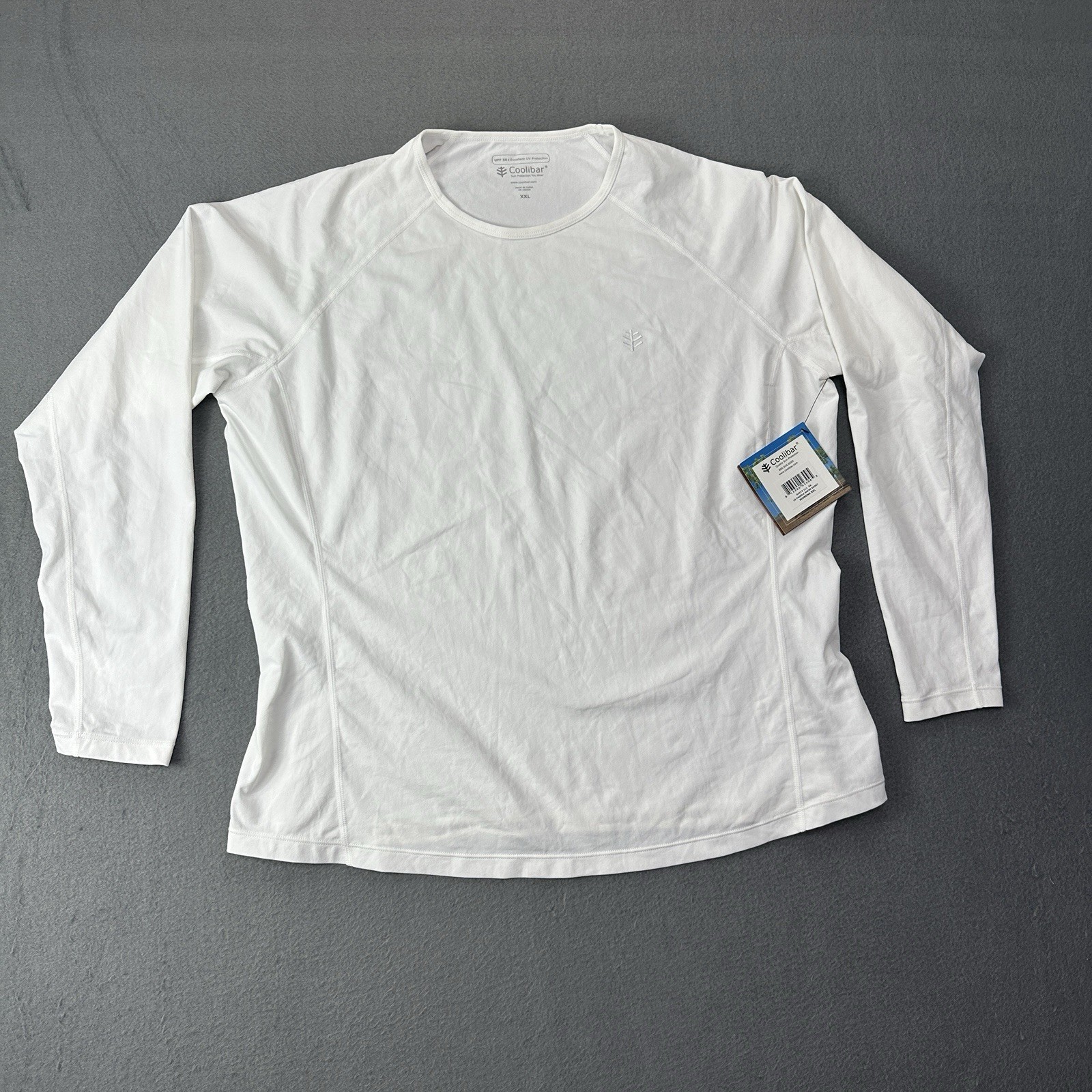 NWT COOLIBAR Women’s XXL Long Sleeve Paddle Swim Shirt UPF 50+ White
