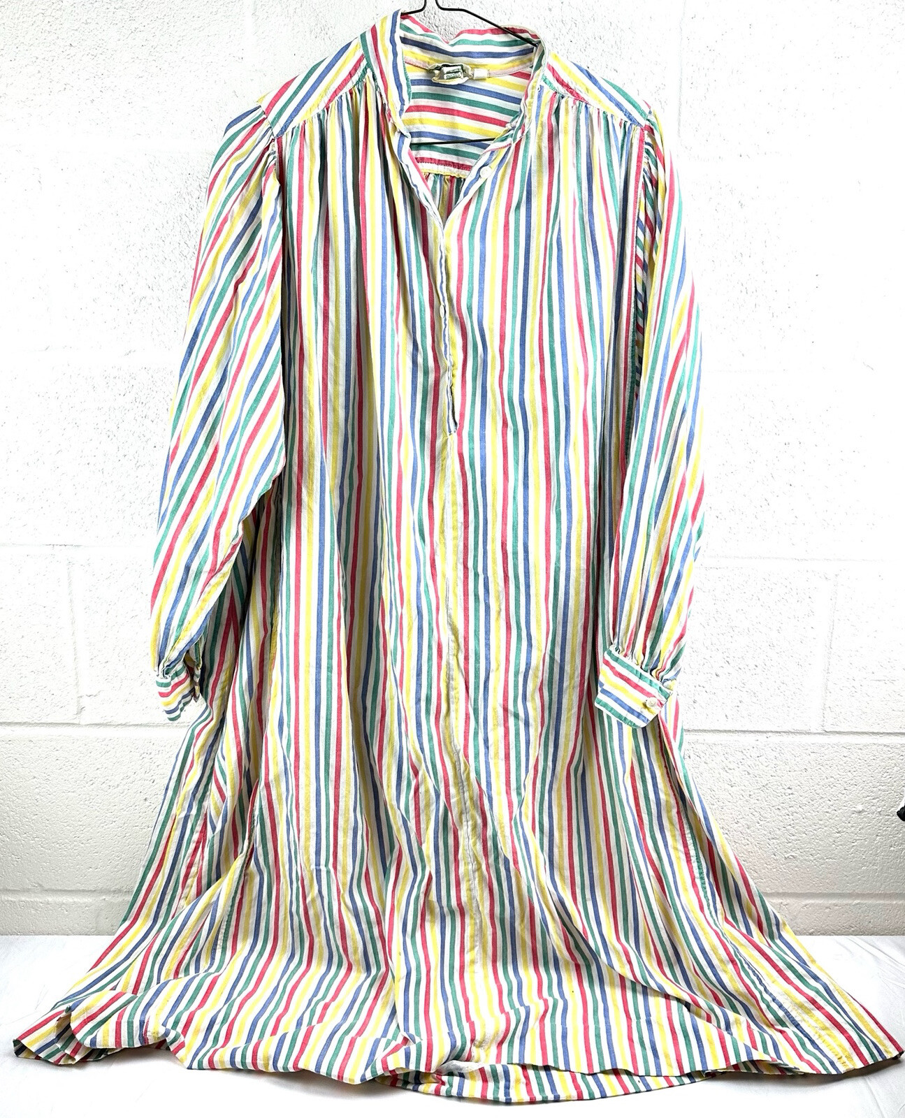 SULTANA BY ADINI Multicolor Striped 3/4 Sleeve Pullover Kaftan One Size Dress