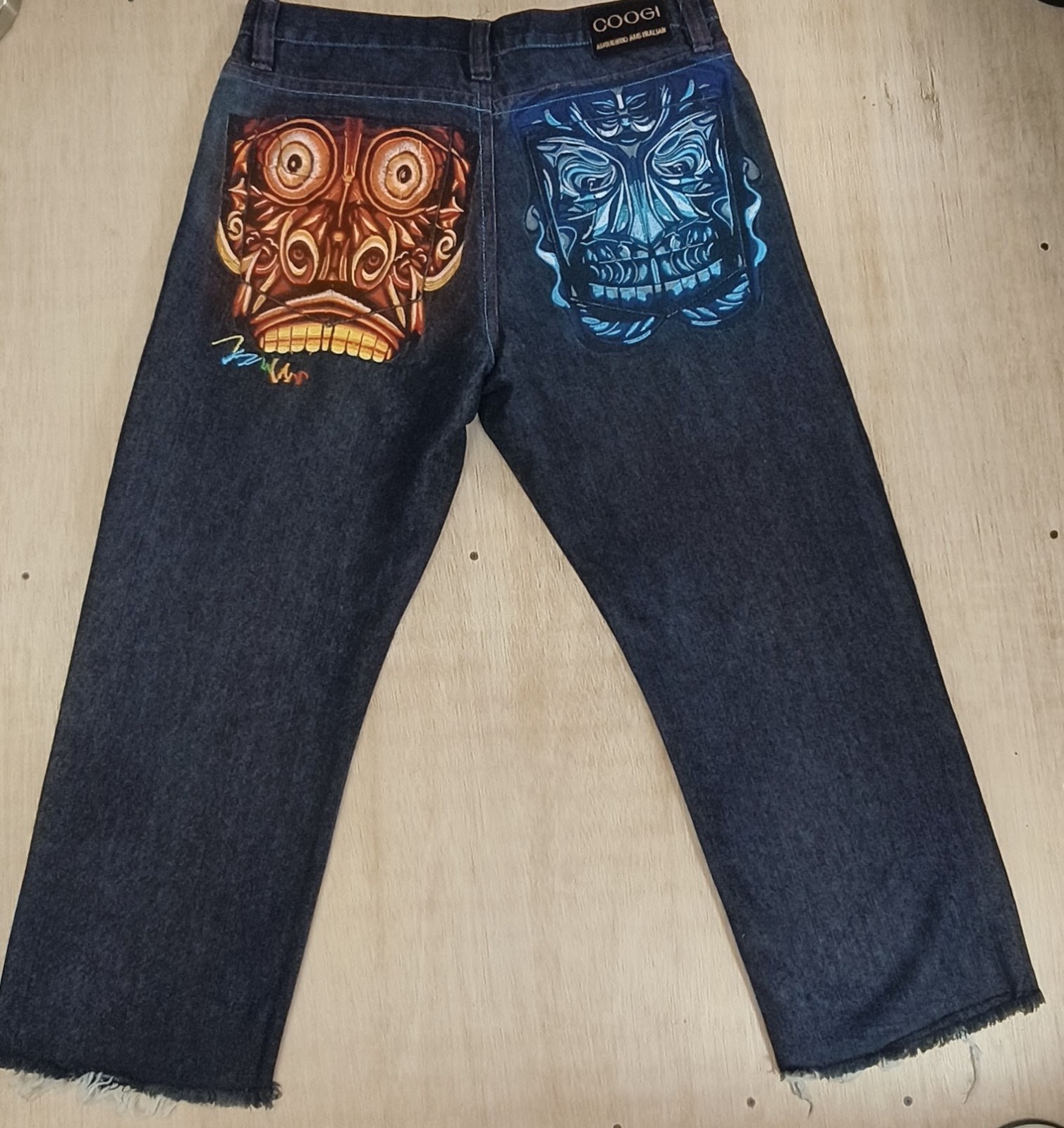COOGI Denim Men\'s Vintage Y2K Jeans Embroidered 