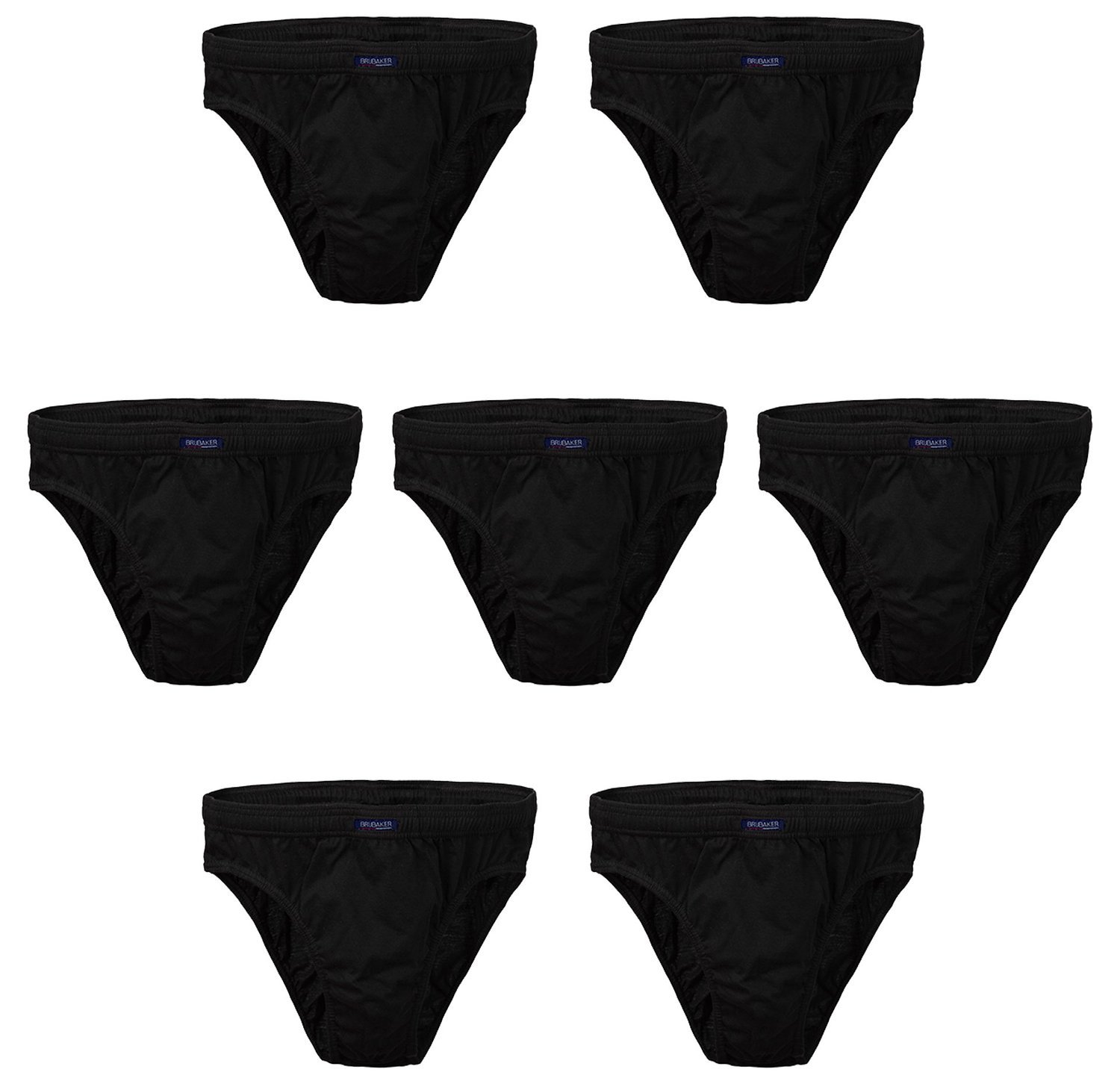 BRUBAKER Men\'s 7-Pack Basic Briefs Underwear