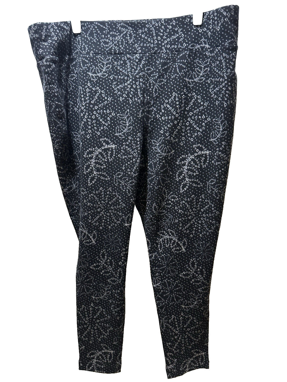 NWT Terra & Sky Plus 20-22 1X 2X Black & White Print Soft stretch Pant Legging
