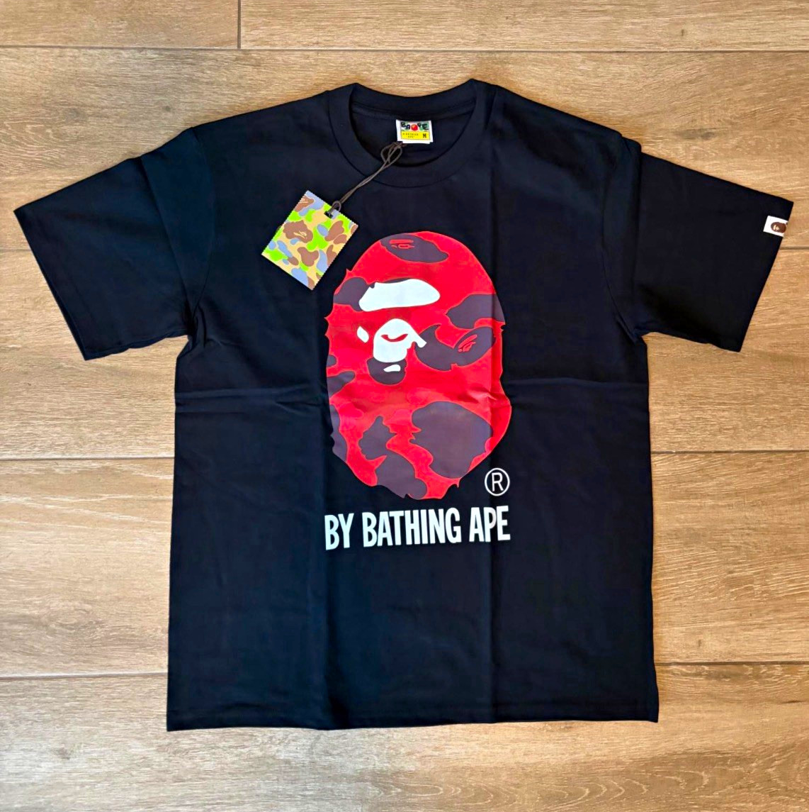 A Bathing Ape BAPE Unisex Baby T-Shirt Lot Multicolor Camo Logo Graphic Cotton