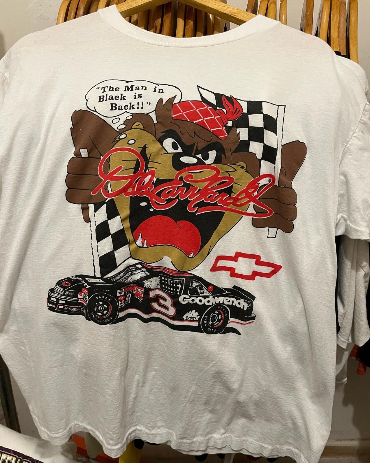Dale Earnhardt Looney Tunes Taz Funny Cartoon Unisex T shirt NASCAR NH29382