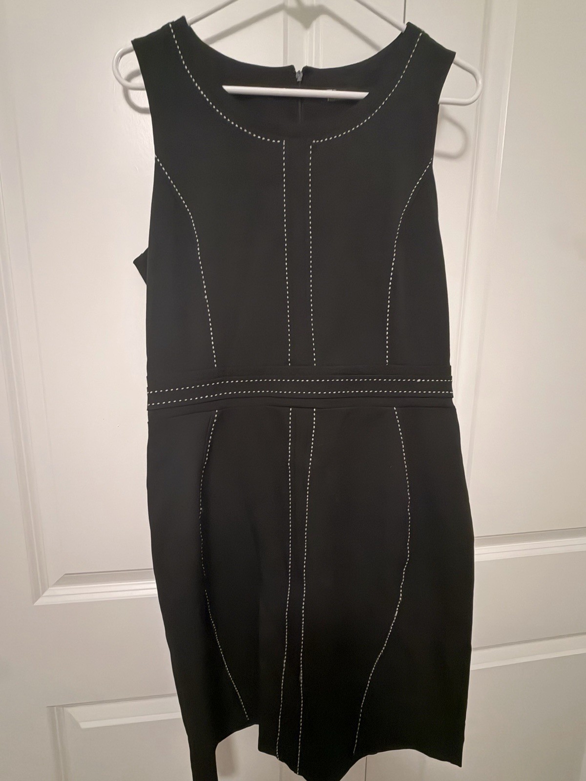 7th Avenue Suiting Size 8 Black Dress New York & Company Euc Pre-loved Lbd
