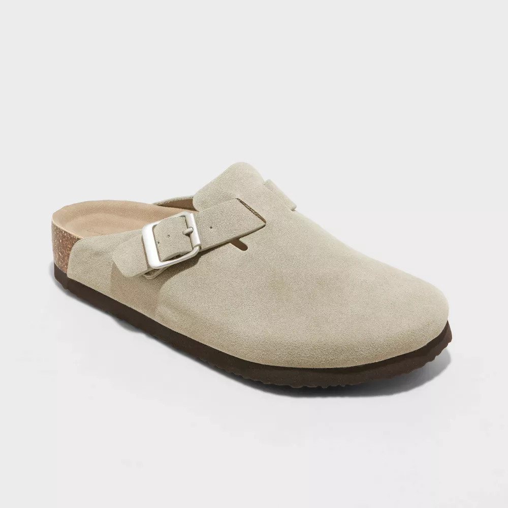 Women\'s Betsy Clog Mule Flats - Universal Thread Taupe 8.5
