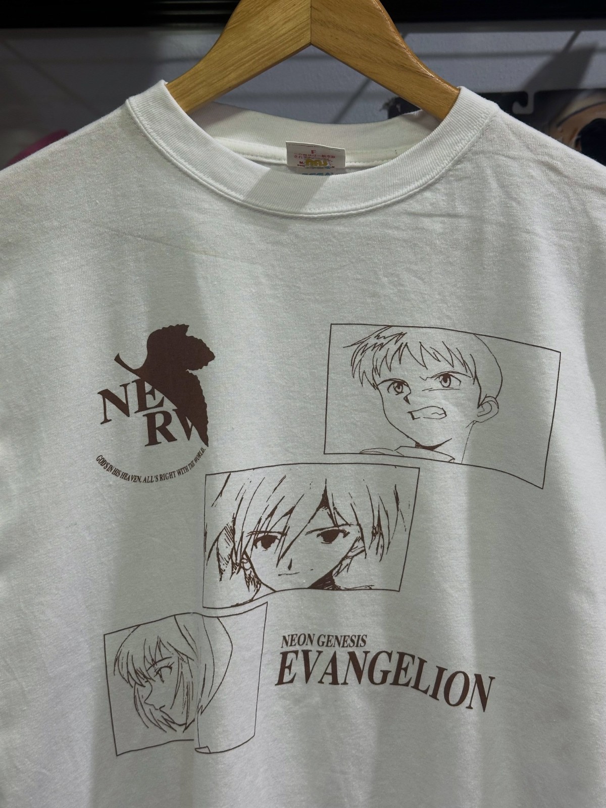 Vintage 1997 Neon Genesis Evangelion The End of Evangelion SEGA NAS Promo Tee