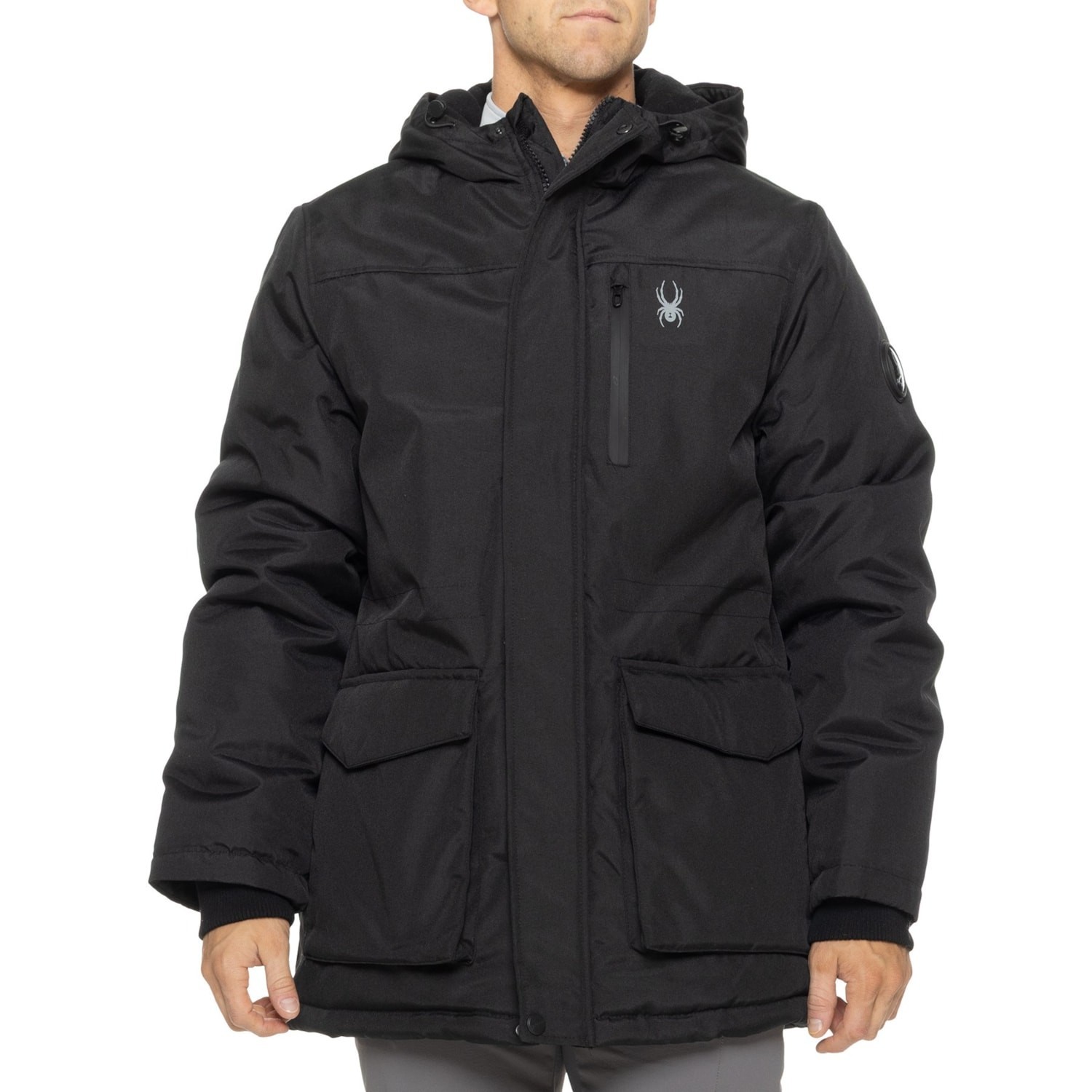 SPYDER Polar Mens L Fleece-Lined Winter Ski/Snow Parka/Jacket/Coat $300 NEW