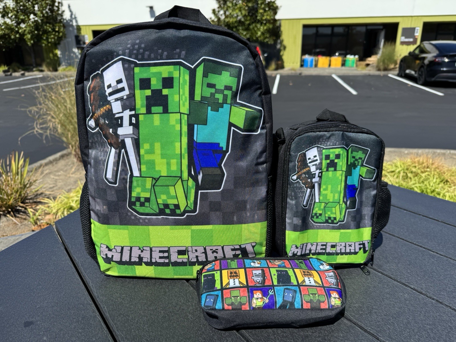 Minecraft 3pcs Book bag Set Back To School Minecraft School bags