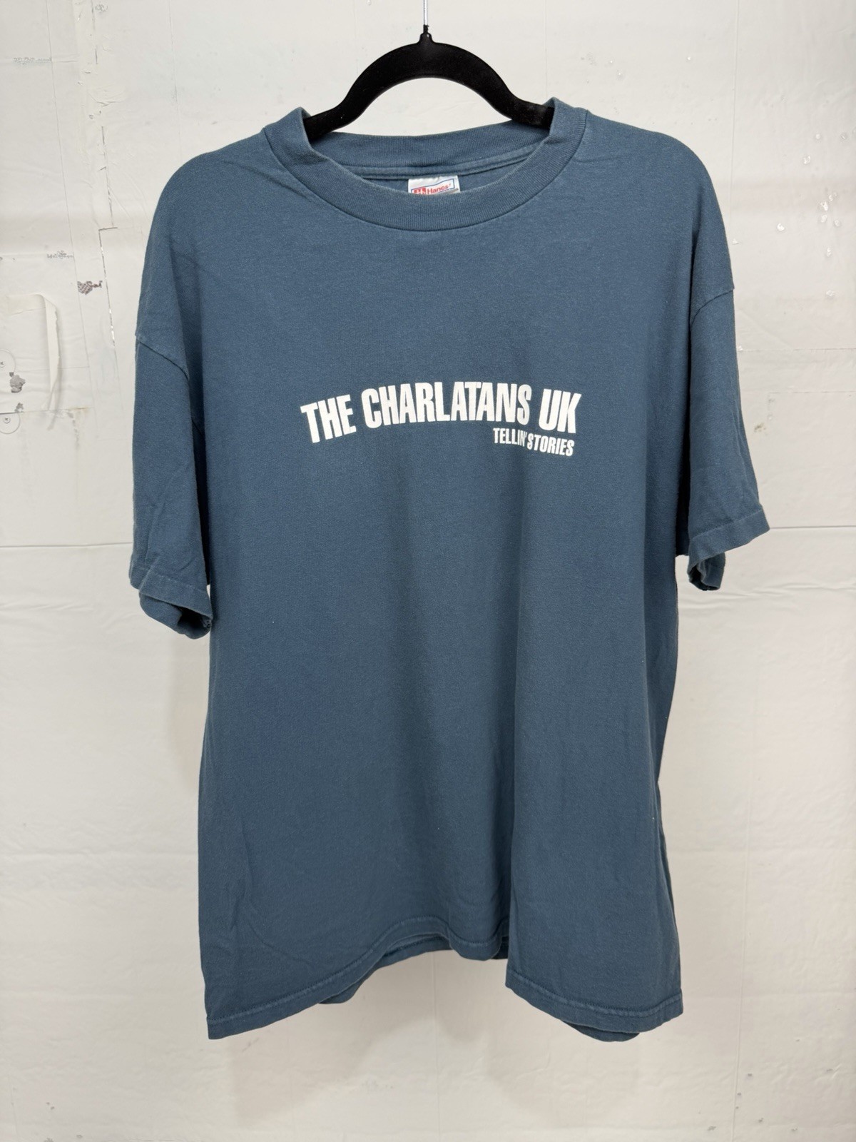 Vintage The Charlatans UK Shirt XL 90s Tellin Stories Navy Blue