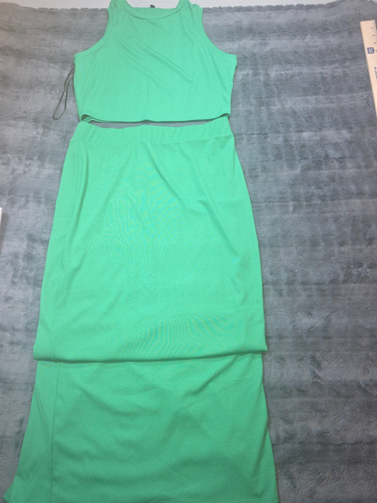 Fashion nova maxi skirt and crop set