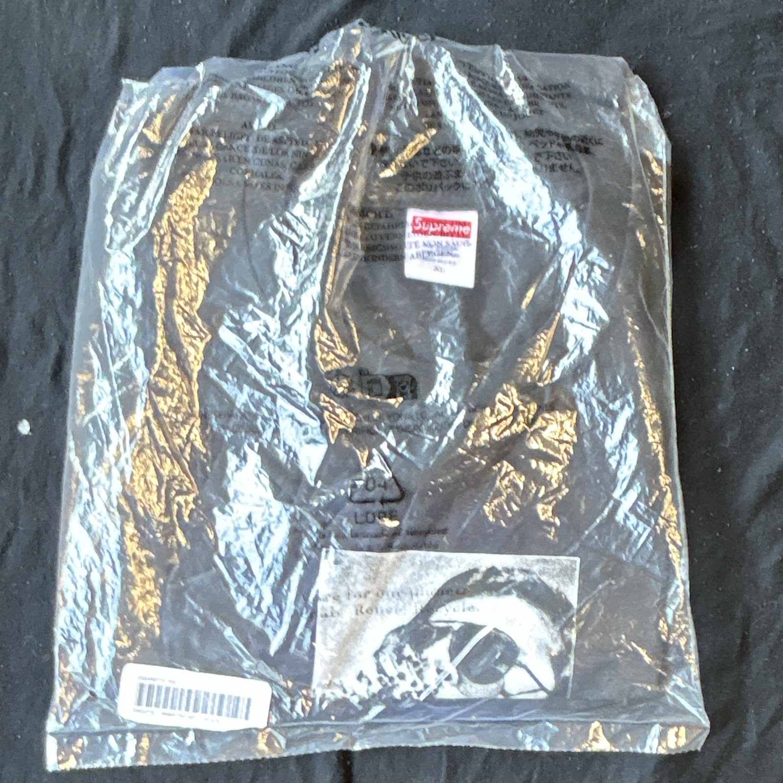 Supreme Cigarette Tee Black Cotton Jersey Crew Neck Short Sleeve Tee XL