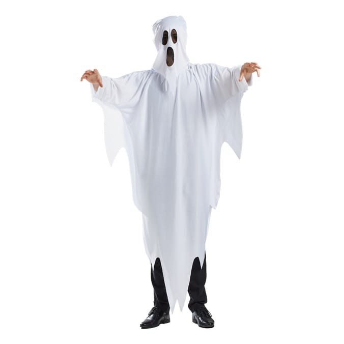 Hallow Scream Adult Ghost Costume Halloween Scary Horror Outfit Party Dress Up