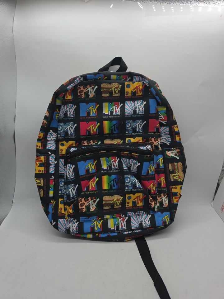 MTV Music Television 15” Backpack School Funky Fun Retro Sold Out Beautiful New 
