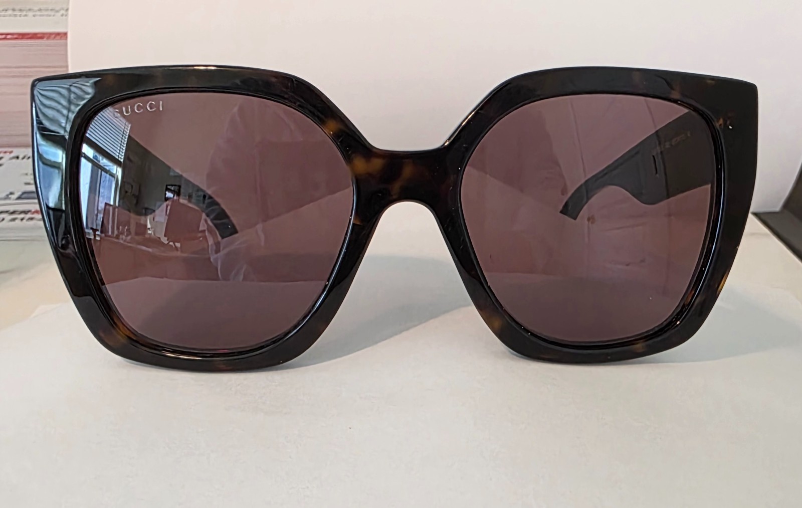 GUCCI BLACK WOMEN\'S SUNGLASSES