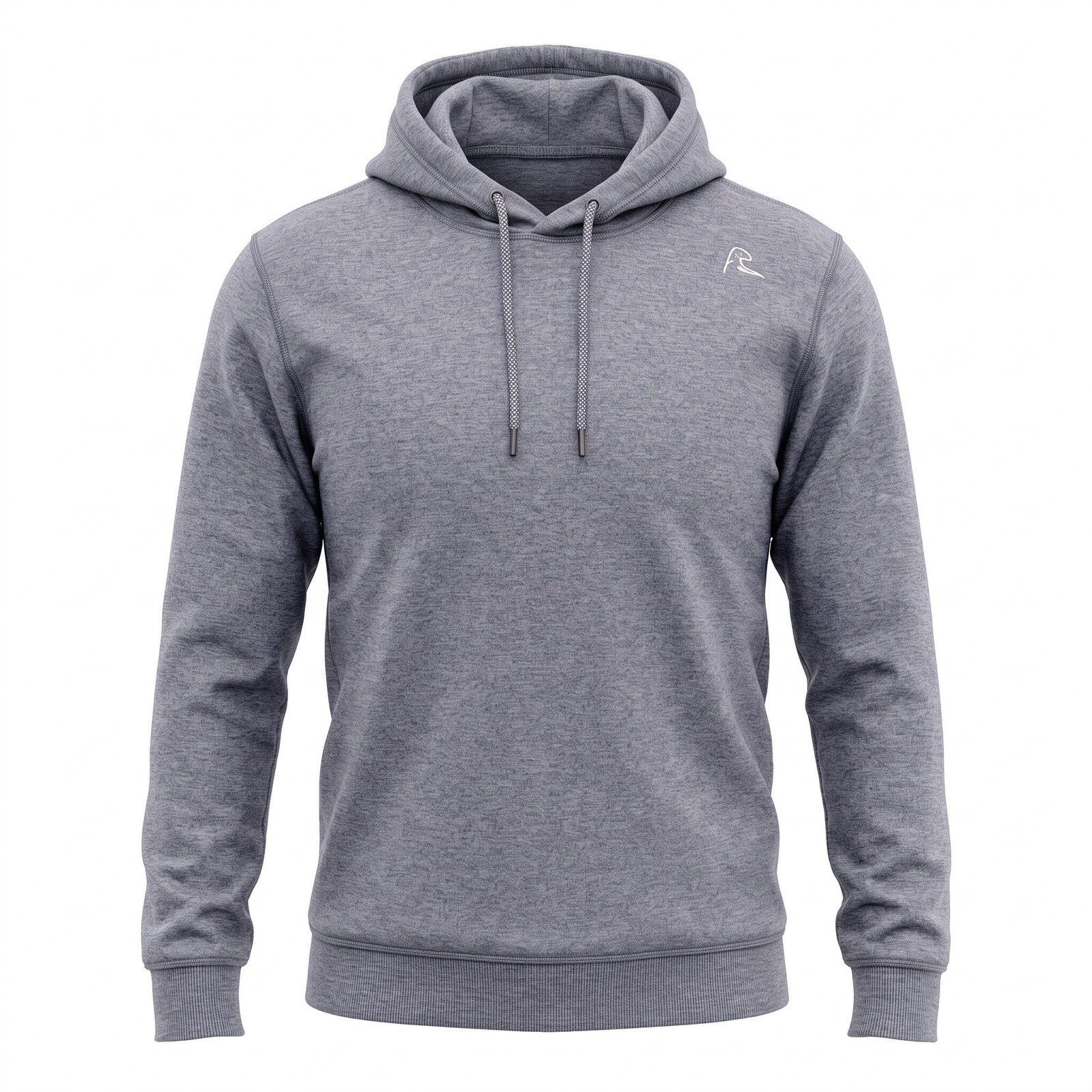 Rhoback Hesi Performance Hoodie Mens Large Heather Blue Golf Pullover Activewear