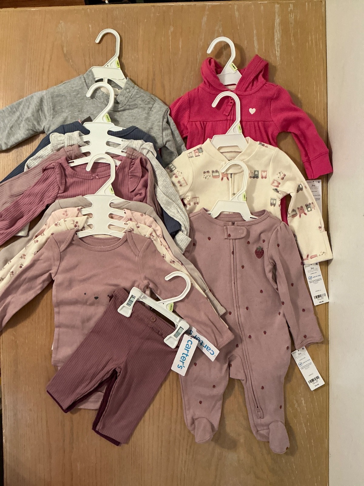New Carter's Infant Girls Size 3 Months Clothing Lot of 15 Multicolor