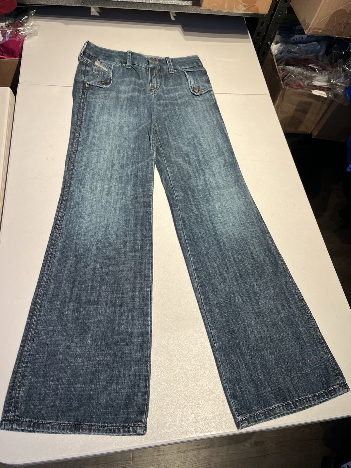 Vintage Diesel Jeans Women’s 25x32 Blue Denim Wonnha Cotton Y2K Actual 26x33