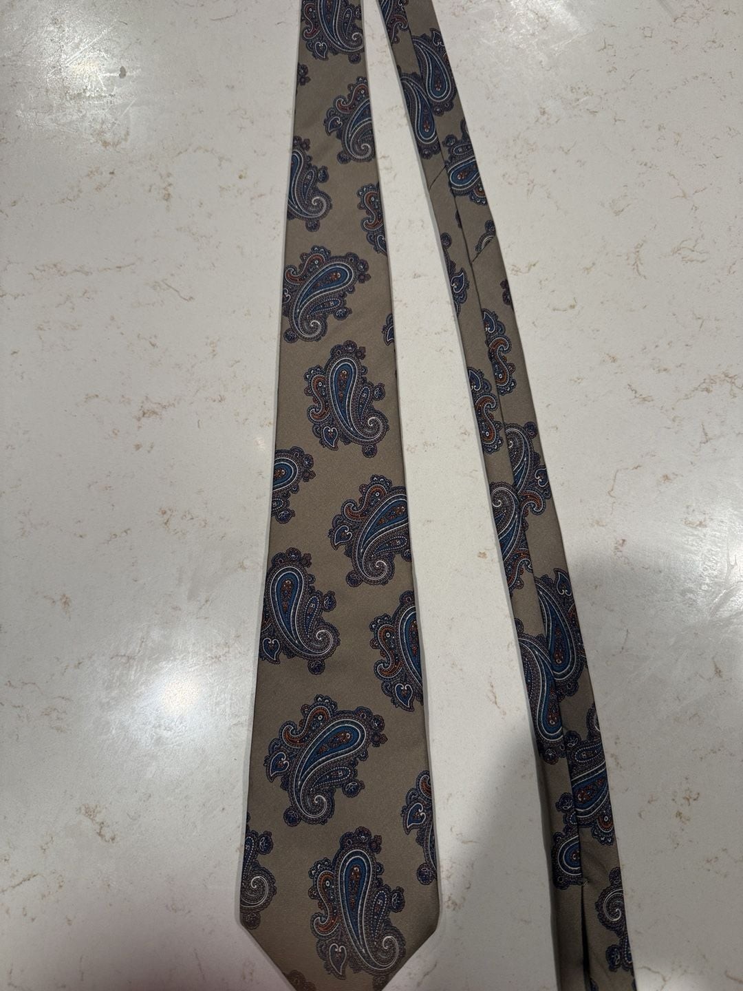 Vintage Christian Dior 100% Silk Neck Tie Paisley Made In USA