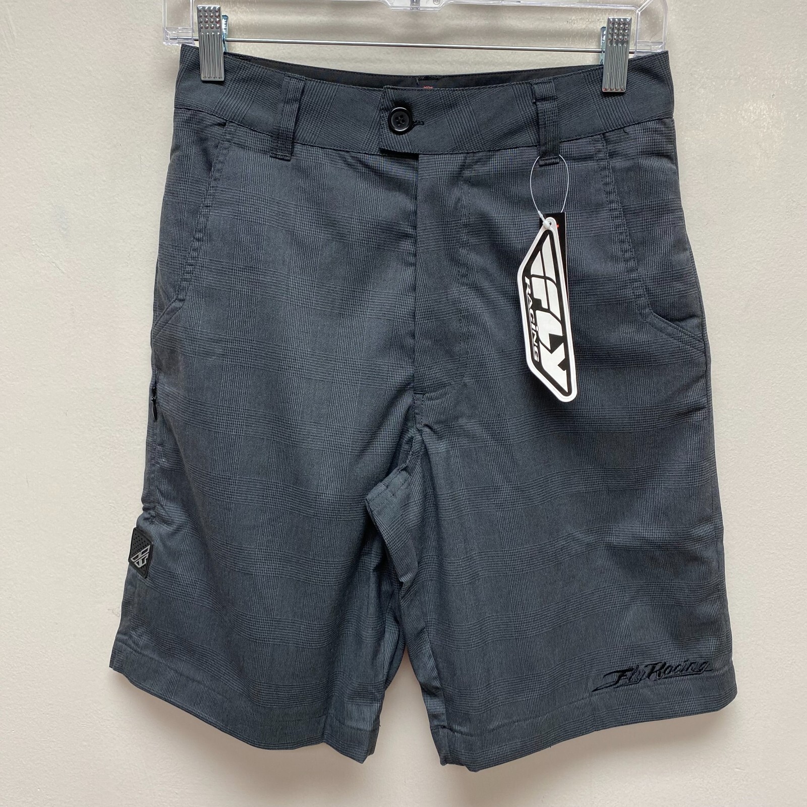 Fly Racing Premium Mens Charcoal Gray Fly Mulligan Chino Style Button Shorts  26