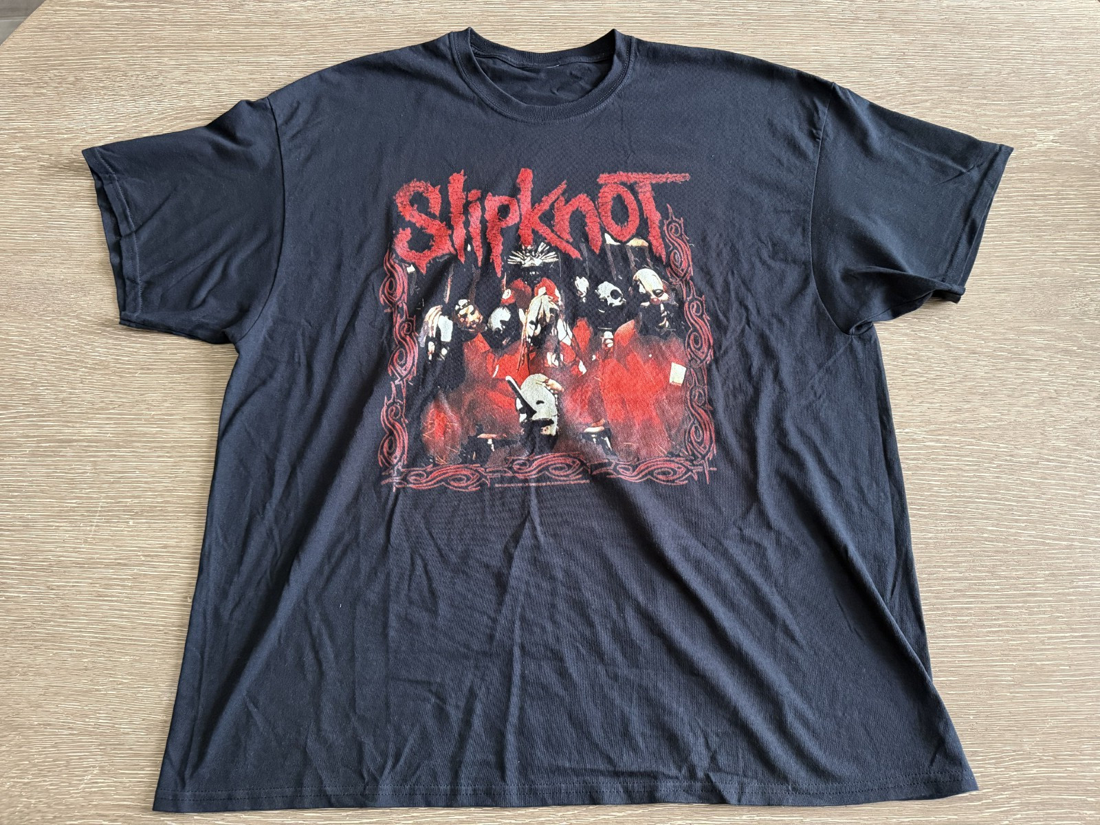 Slipknot Band Self Titled Men\'s Size 3XL T-Shirt Rare Nu Metal Pre-Owned