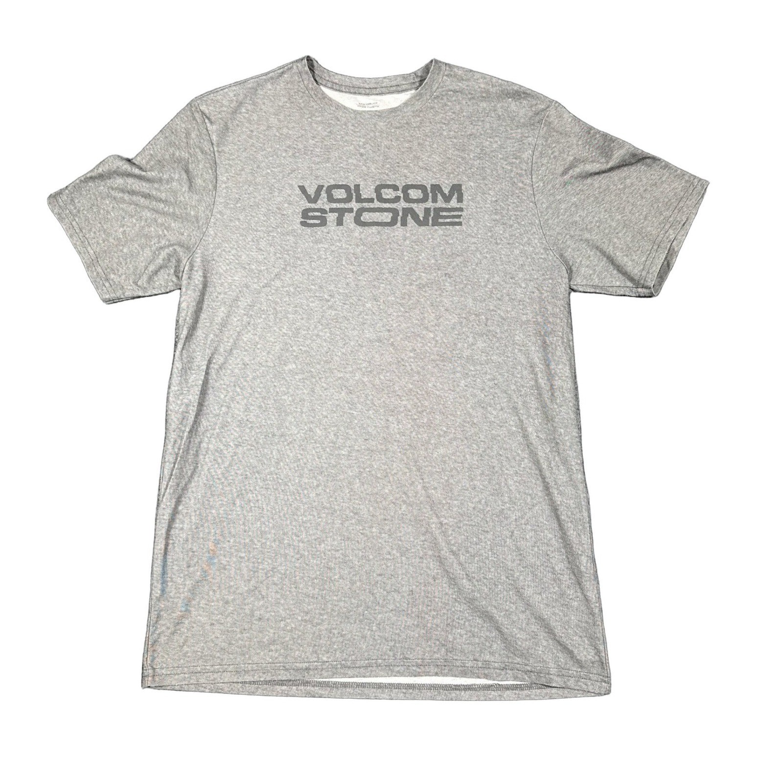 Volcom Stone V.CO-TECH Euroslash Tech Mens Gray Heather Modern Fit Graphic NWOT
