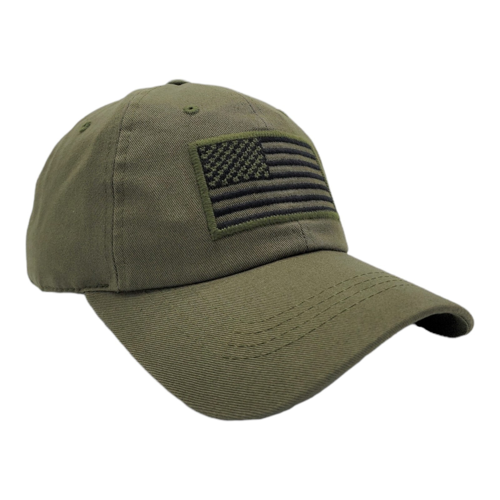 USA Flag Patch Tactical Style Low Rise Cotton Baseball Cap Dad Hat