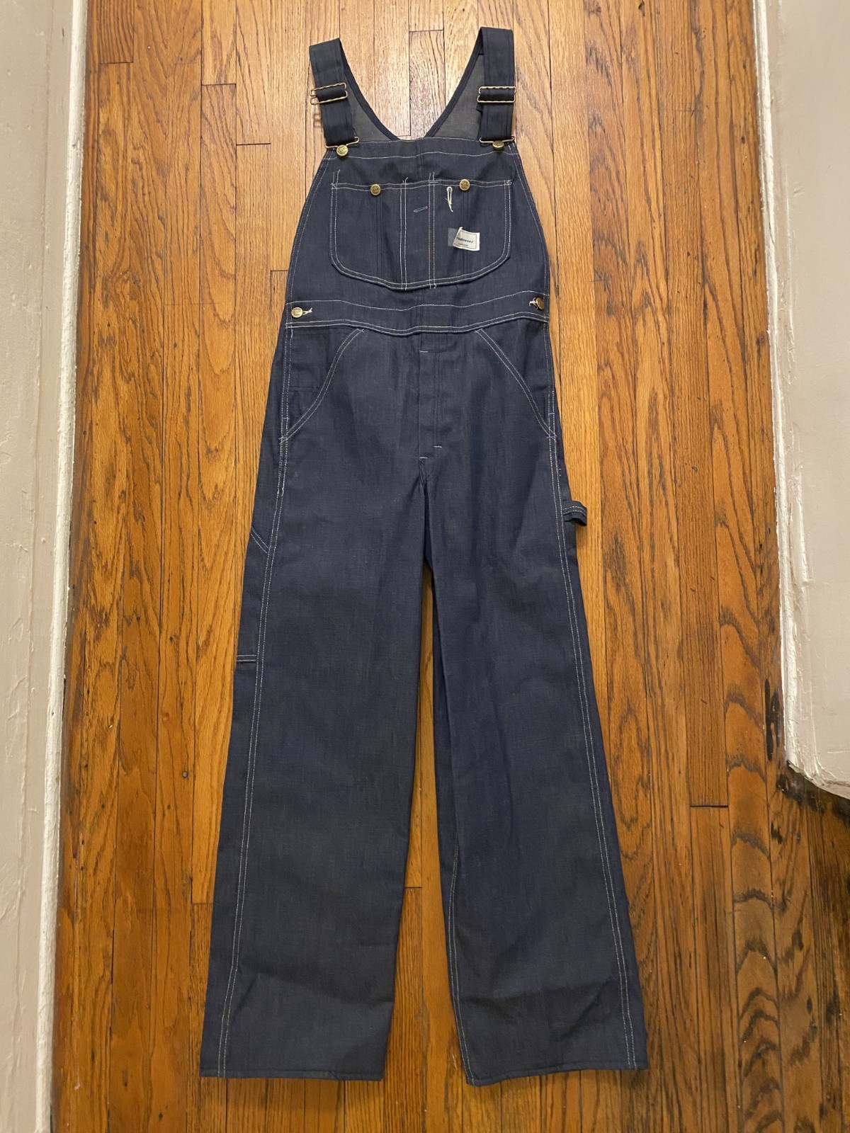 Authentic Vintage 1970s Overalls Sears Tradewear Union Made BNWOT Small/Medium