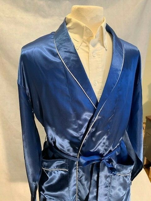 Mens Silk Satin Robe -Designer High Quality 5 Day Delivery-FAST SHIP- 27k Sold