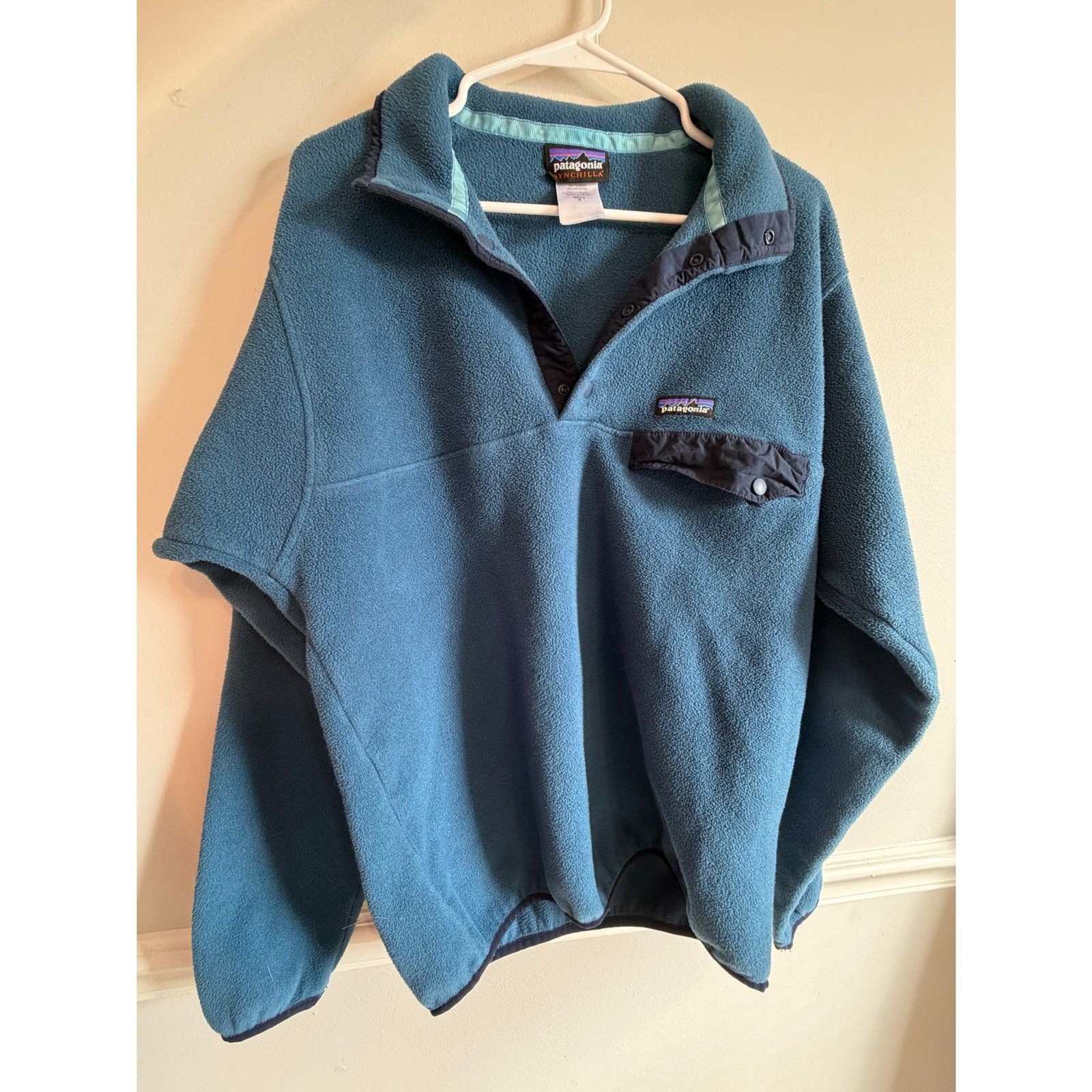 Patagonia Synchilla Snap-T Fleece Pullover – Men\'s Medium – Blue
