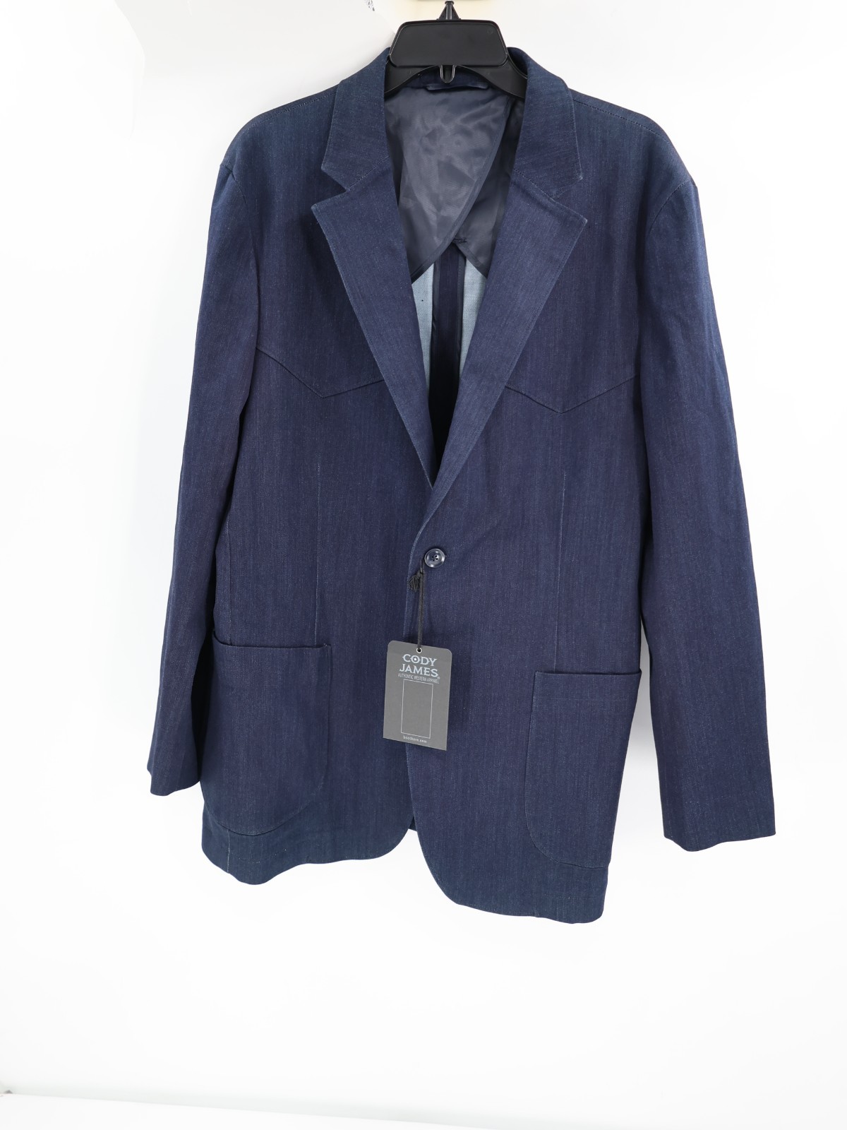 NWT Cody James 365 Blazer Mens 42R Western Denim Sport Coat rodeo unstructured