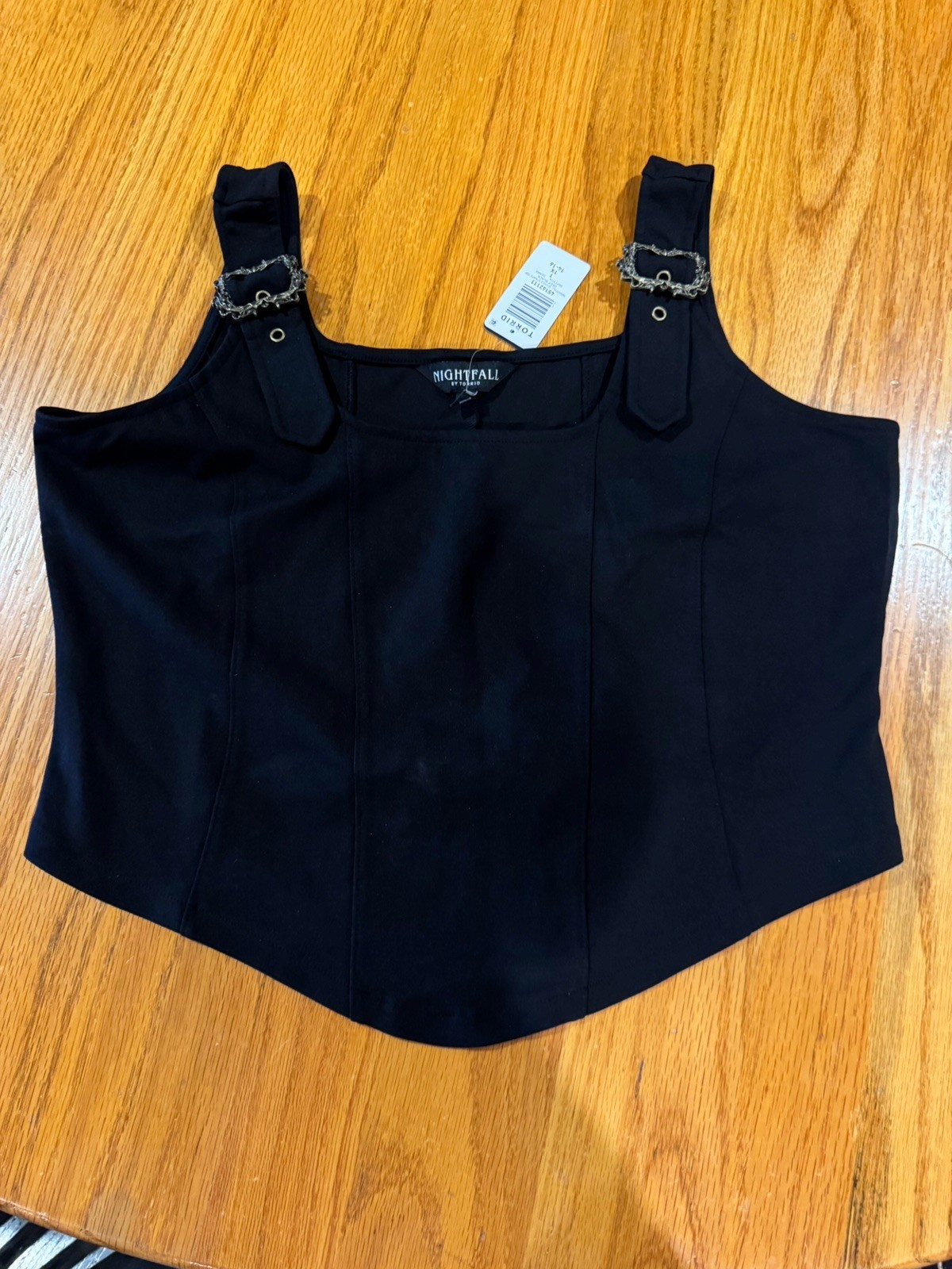 Nightfall NEW Torrid Buckle Strap Tank Size 1 NEW Black