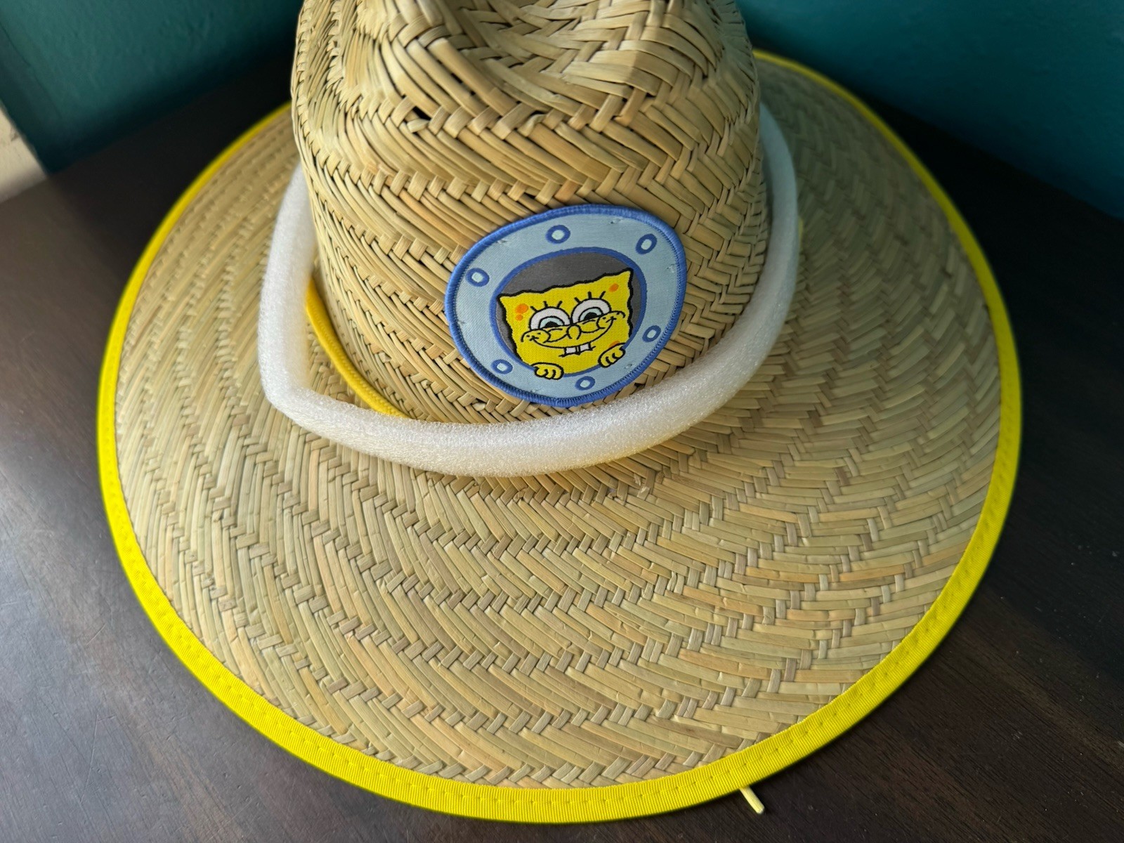 Spongebob Squarepants Straw Hat Rare Beach Gardening Hat Mad Engine RARE nwt