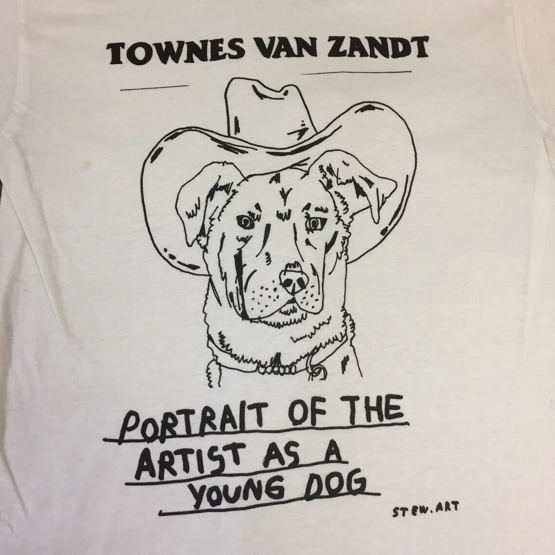 Townes Van Zandt Portrait Of The Artist As A Young Dog Graphic T Shirt