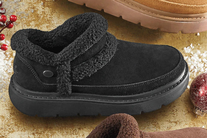 SALE Skechers Women\'s BOBS Slip-Ins Keepsake Lite Bootie Black Medium Size AUTH