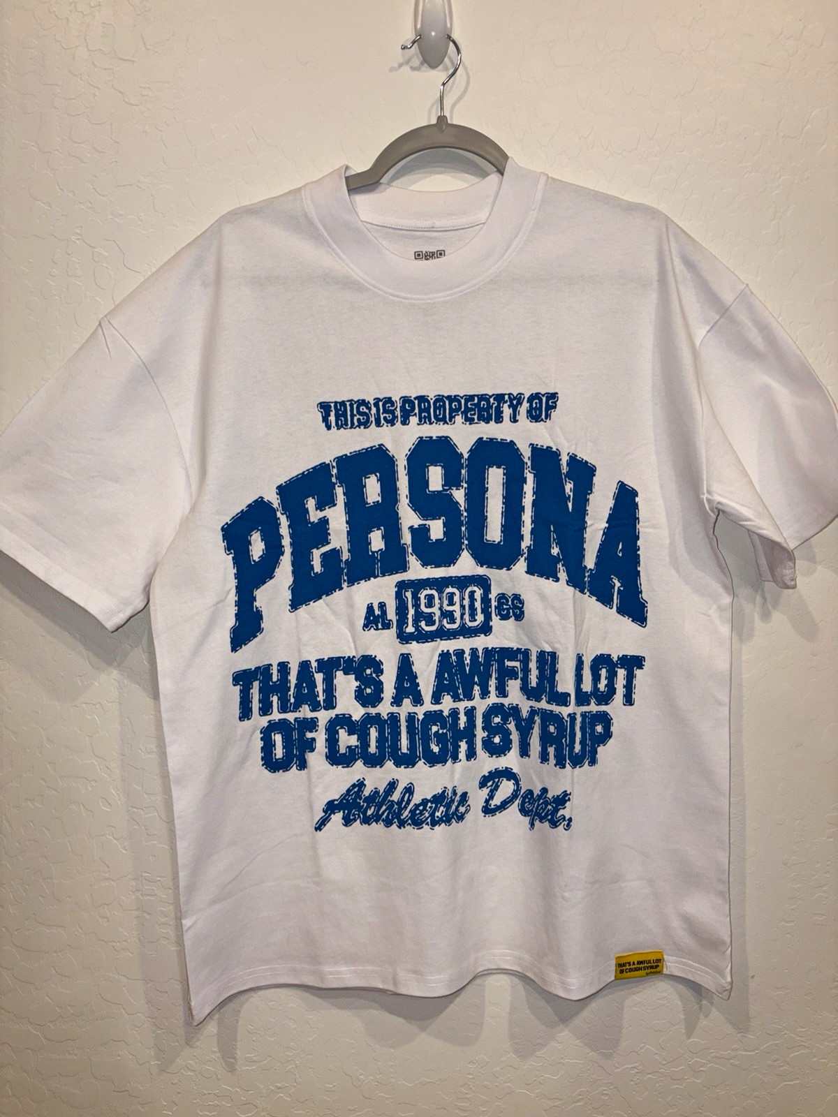 That’s A Awful Lot Of Cough Syrup PD T-Shirt White/Blue/Red Size M