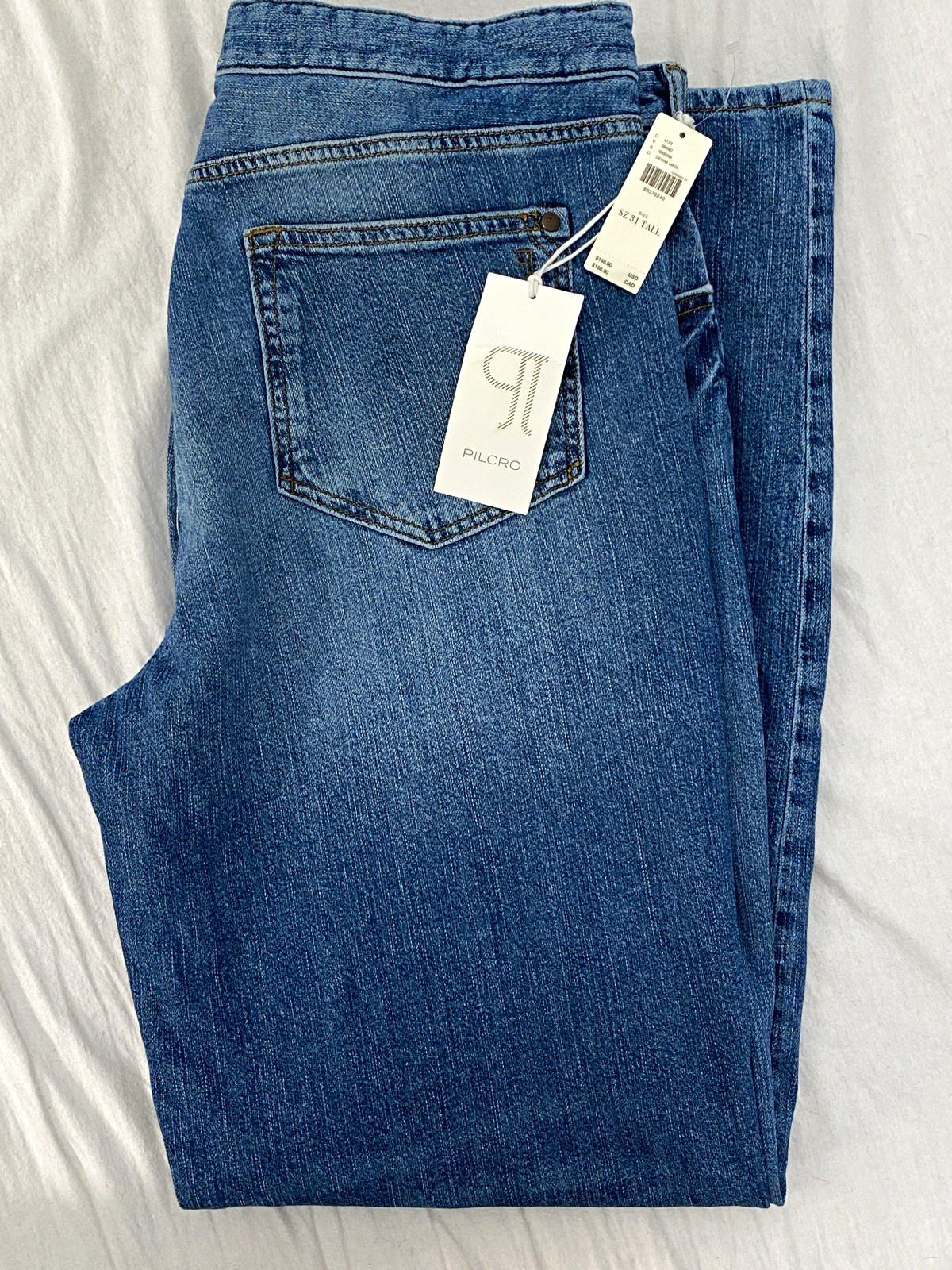 Anthropologie Pilcro Straight Leg Jeans - 31 Tall - Medium Wash NWT