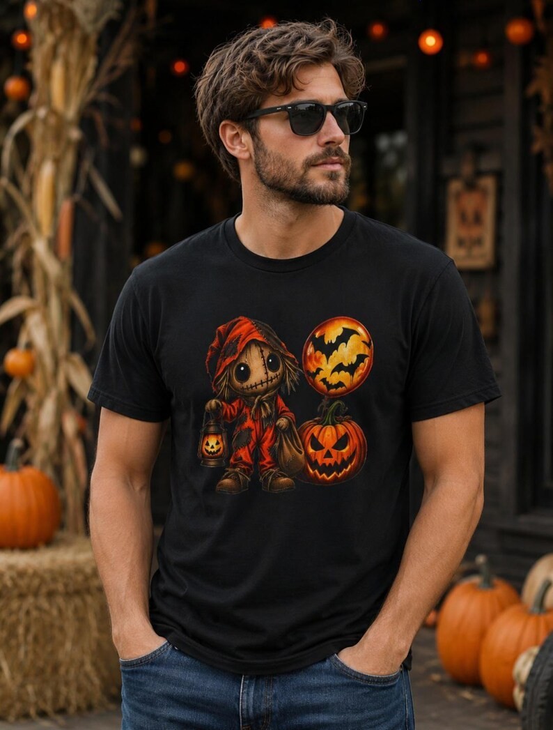 Halloween Scarecrow Pumpkin T-Shirt