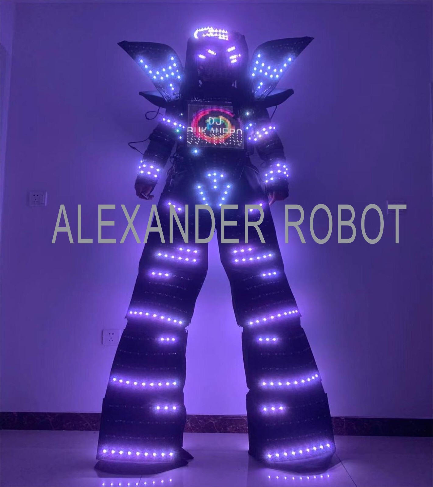 LED Robot Costume Rainbow Jacket - included shipping