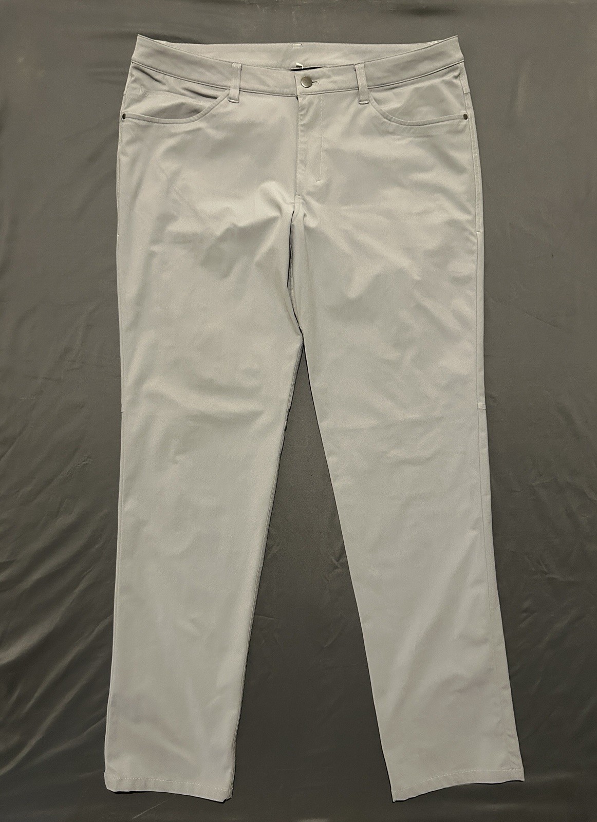Lululemon Pants Mens 36x32 Gray ABC Slim Fit Straight Leg 5 Pocket Performance