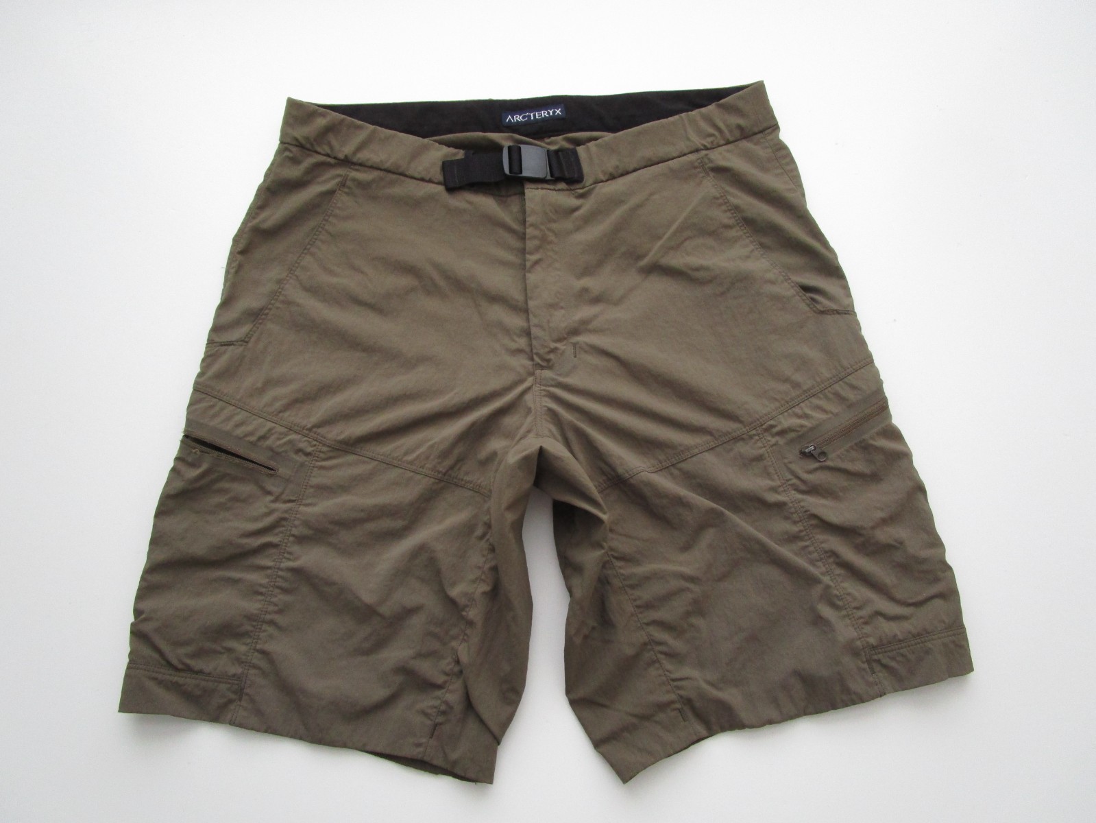 Mens 32 Arc\'teryx Cargo Shorts Palisade Nylon Belted *Flaw *Defects