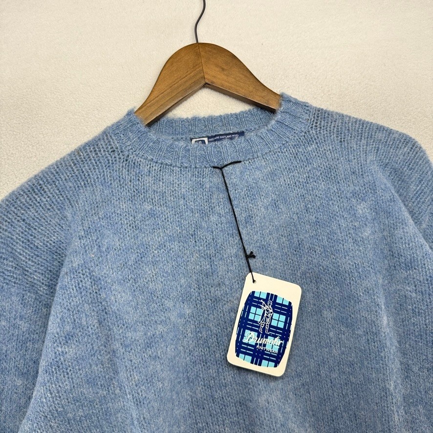 Vintage Drumohr Sweater Vest men\'s 44 large Blue Wool Scotland Deadstock NEW