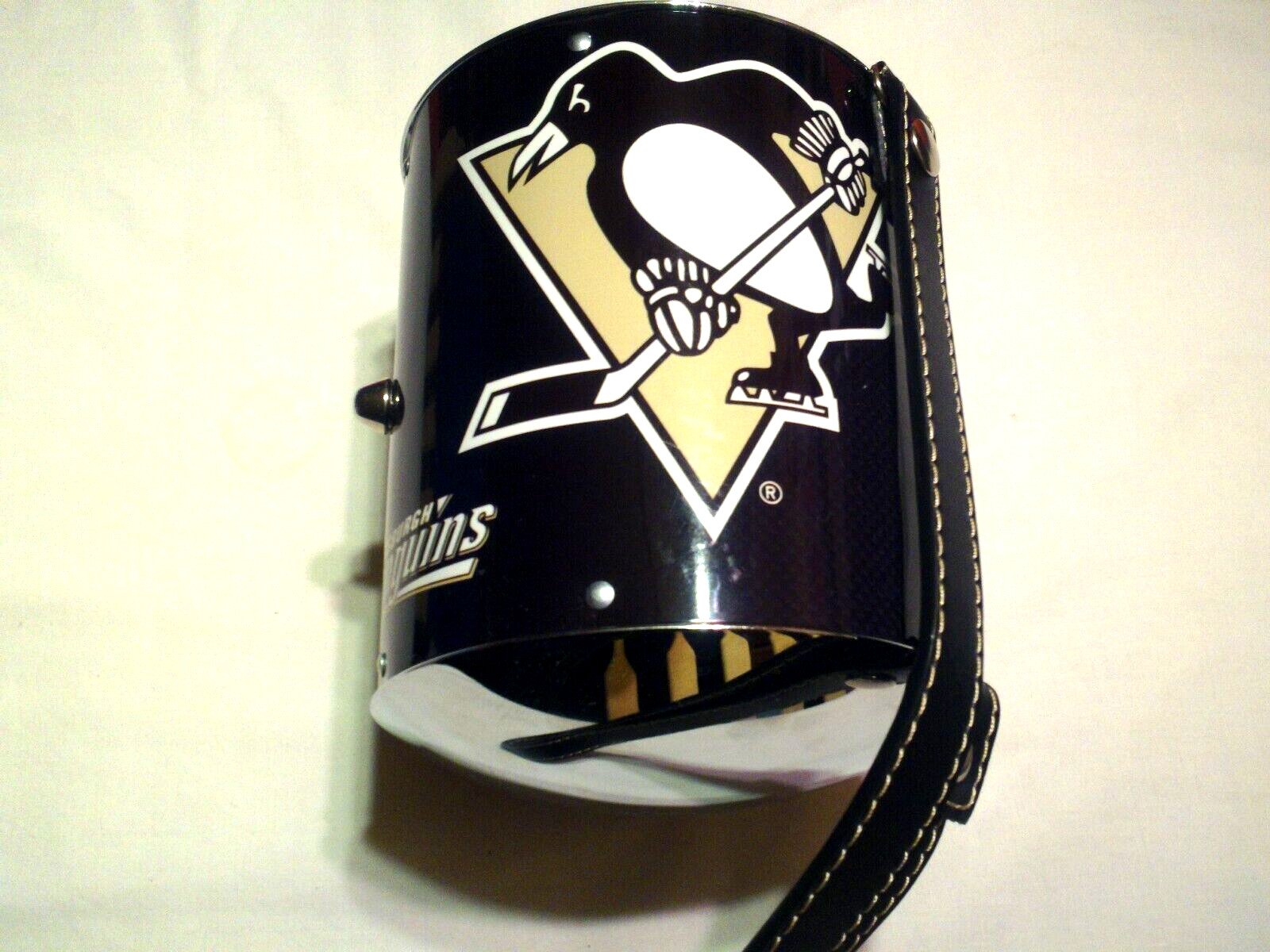Pittsburgh Penguins NHL Little Earth Cylinder Metal Chrome Crossbody Purse