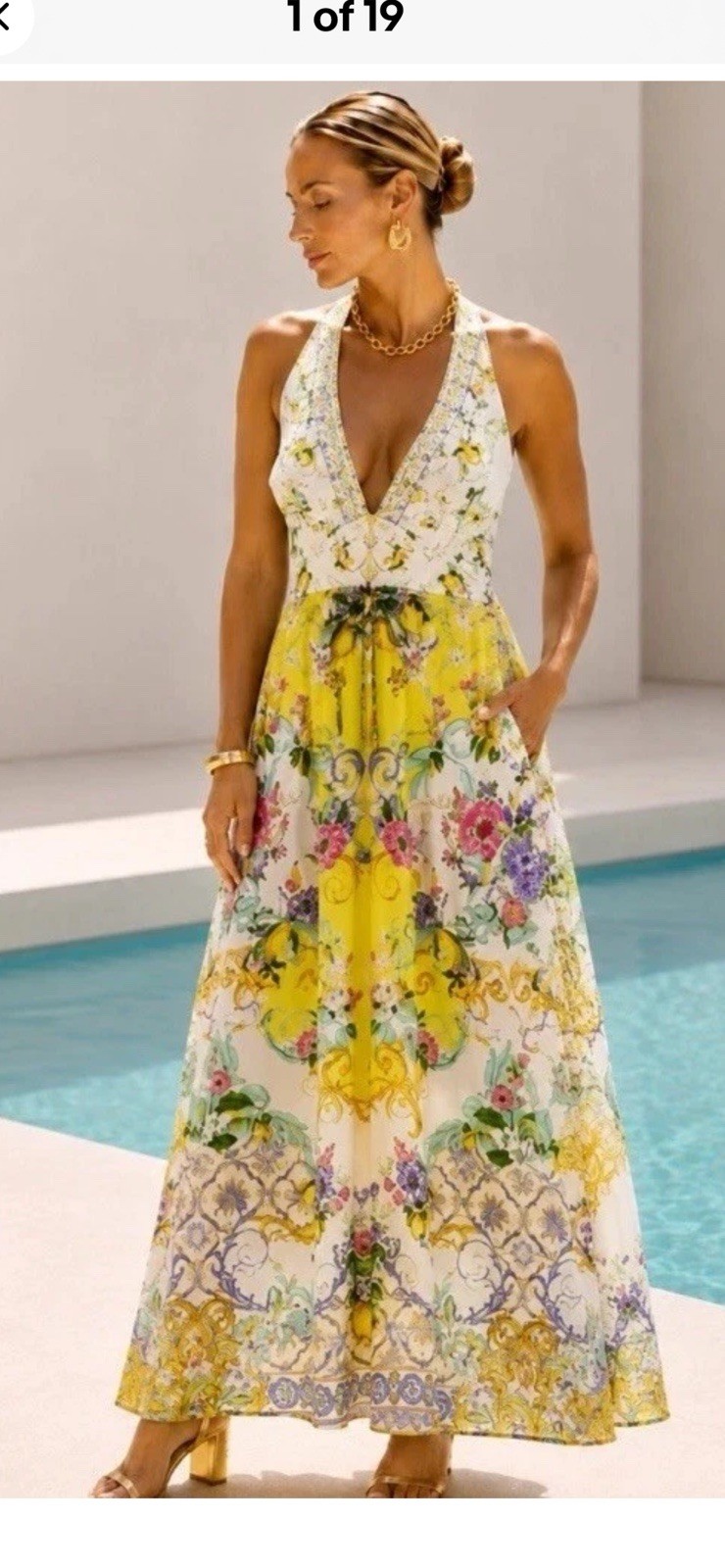 Camilla Halterneck Jumpsuit Size M, US 8, New, Caterina Spritz 